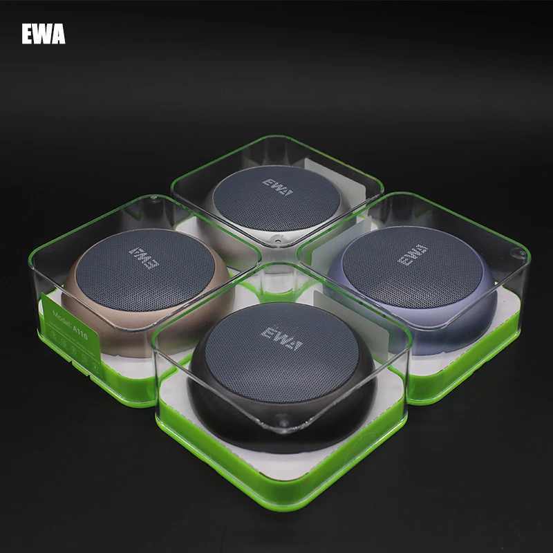 EWa A110 Portable Speaker For Phone/Tablet/PC Mini Wireless Bluetooth Speaker Metallic USB Input MP3 Player Sports Speakers