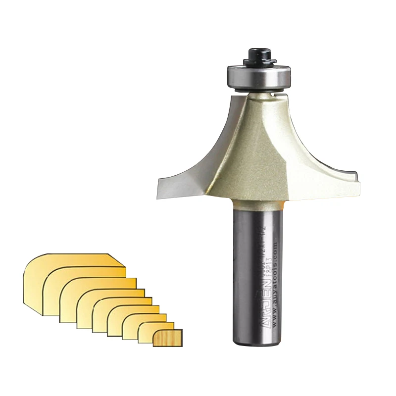 HSS Round Over Edging Router Bits Corner Round-Over Arden Router Bit - 1/4*1/8 - 1/4\