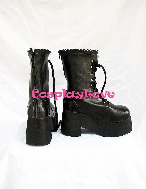 Black Fate Stay Night Saber Cosplay Shoes Boots 5.5cm High Heel For Christmas Halloween CosplayLove