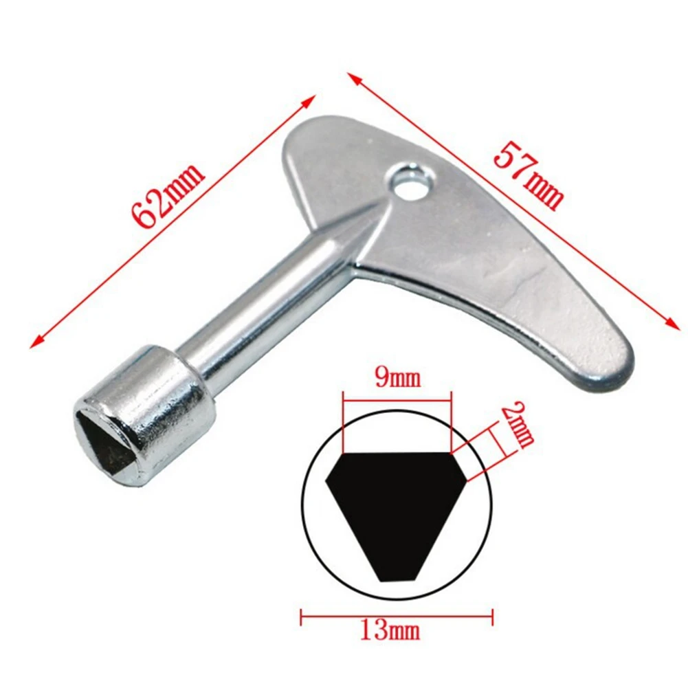 Triangle Wrench Key Single Inner Triangular Key Elevator Key Subway High-Speed Rail Inner Triangle Water Meter Valve Key Tools