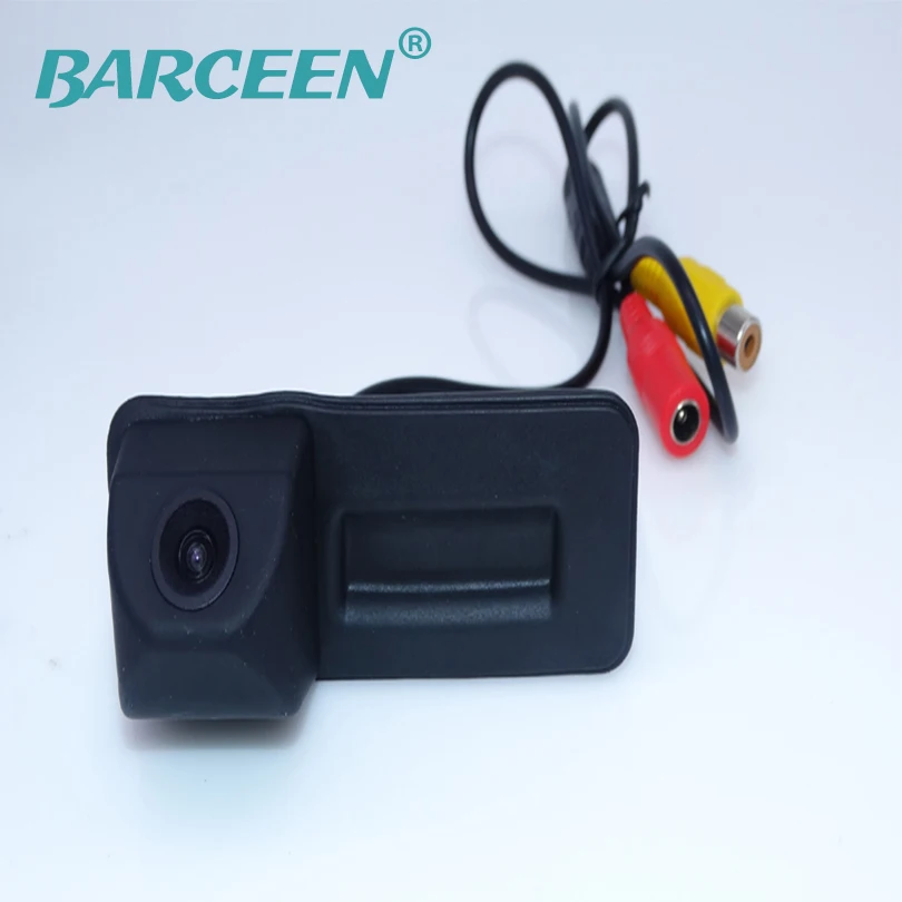 Plastic shell rainproof car rear reversing camera trunk handle camera for Skoda Roomster Fabia Octavia Yeti superb for Audi A1