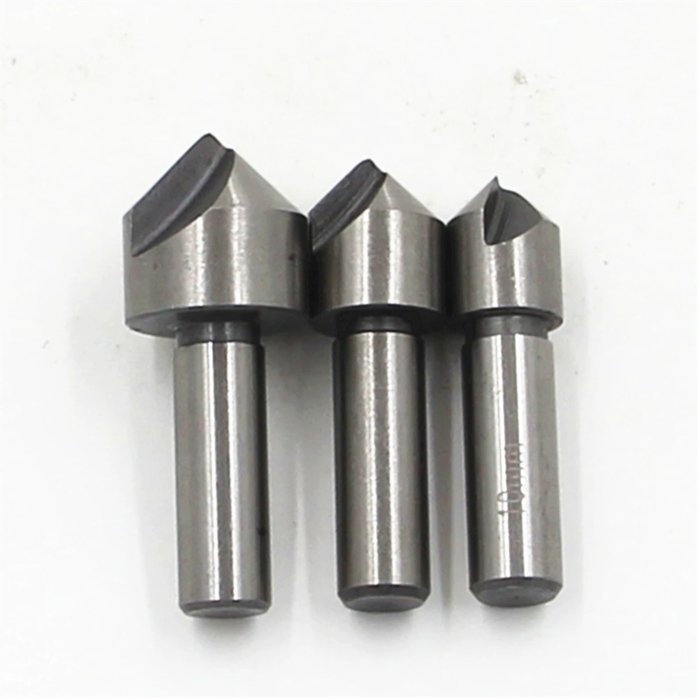 High Quality HSS Countersink 3pcs Drill Bit Set For Steel Snd Hard Metals 10mm 12mm 16mm High Speed Steel Chambering Hole