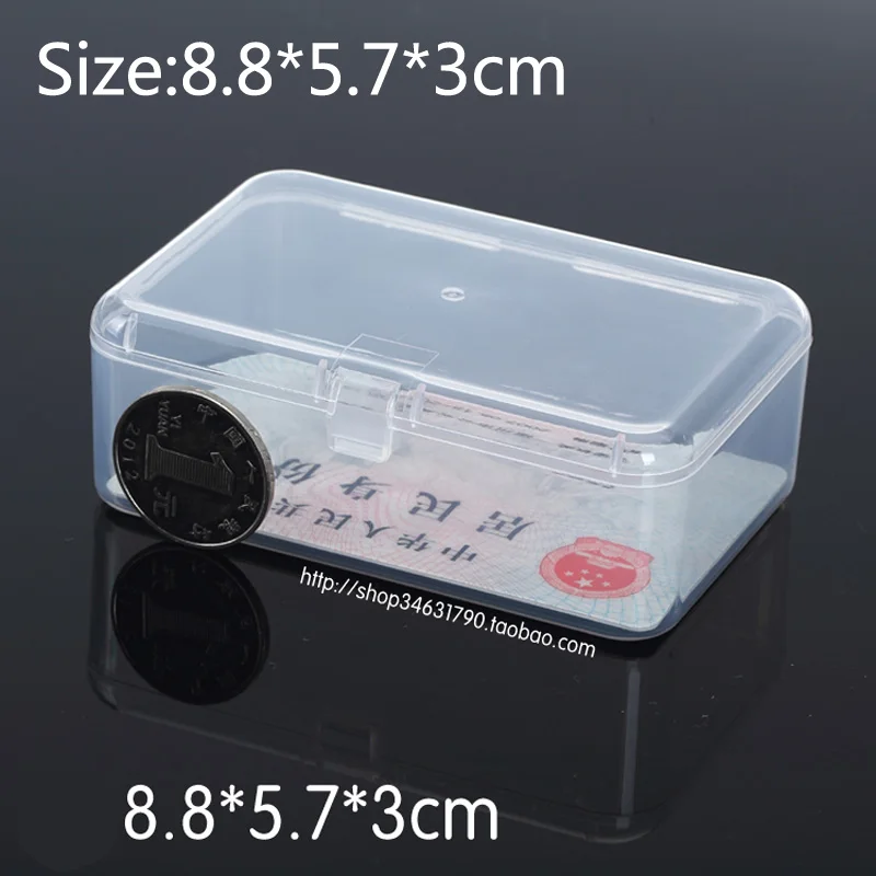 Small Parts Transparent Collapsible Plastic Boxes Small Jewelry Storage Packaging Box