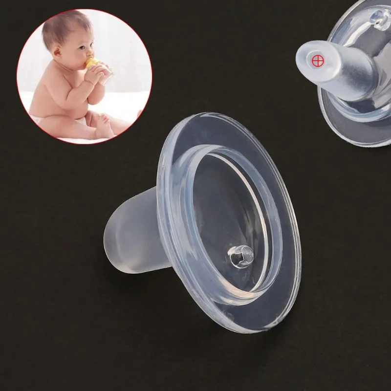 NoEnName-Null New Silicone Duckbill Pacifier Wide Caliber Nipple Safety Baby Feeding Tools