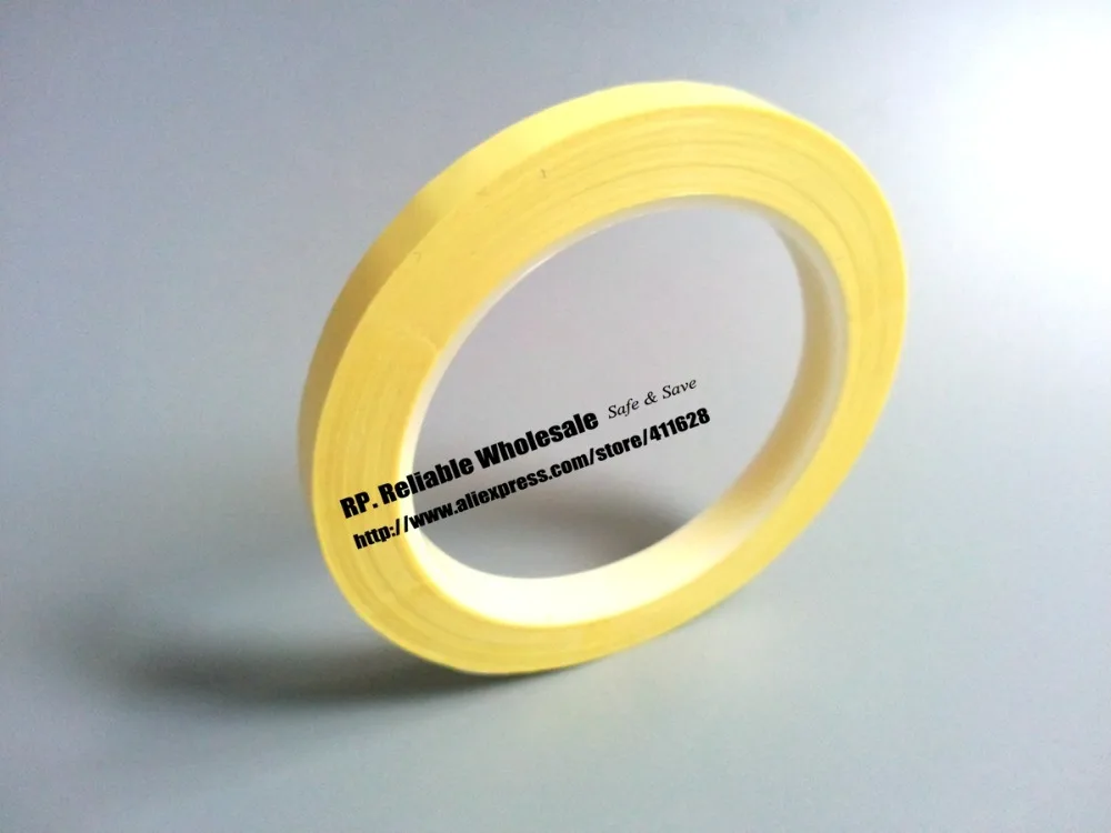 (5mm~28mm Wide Choose) 66M/roll, Adhesive Insulation Mylar Tape for Transformer, Motor, Capacitor, Coil Wrap, Anti-Flame Yellow