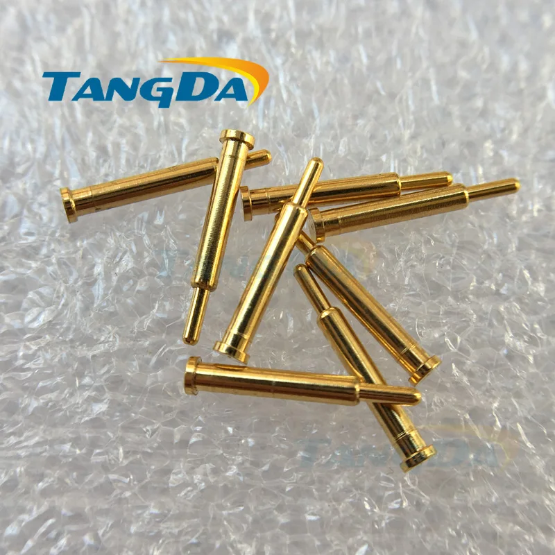 Tangda 1000pieces 2*12mm D 2*12 spring probe PCB test pin High current Guide pin locating pin Pogo pin for charging connector A.