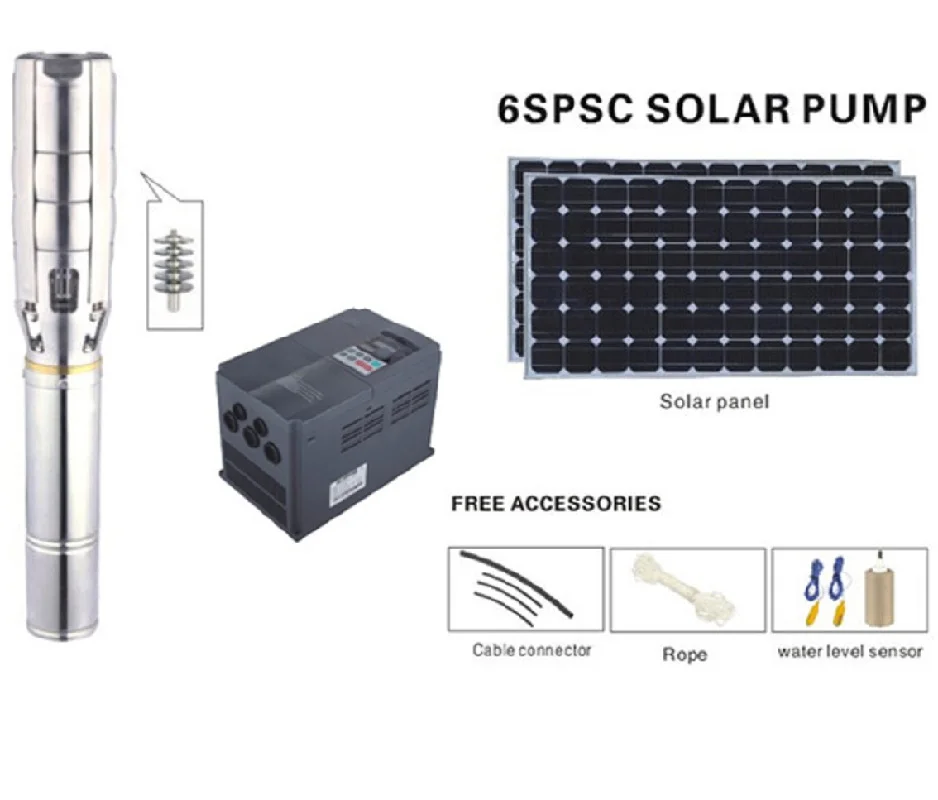 Free Shipping DC540V/AC380V 5500W Solar Water Pump For Agricultural Irrigation 6SPSC33/86-D380/5500