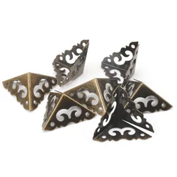 Metal Corners For Books Scrapbooking Photo Albums Menus Corner Protectors Metal Crafts DIY Ornament 20x20x20mm 20pcs MZ341