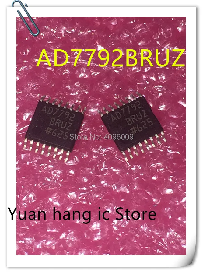 จัดส่งฟรี 2 ชิ้น/ล็อต AD7792BRUZ AD7792BRU AD7792 TSSOP16 Analog - to - digital converter