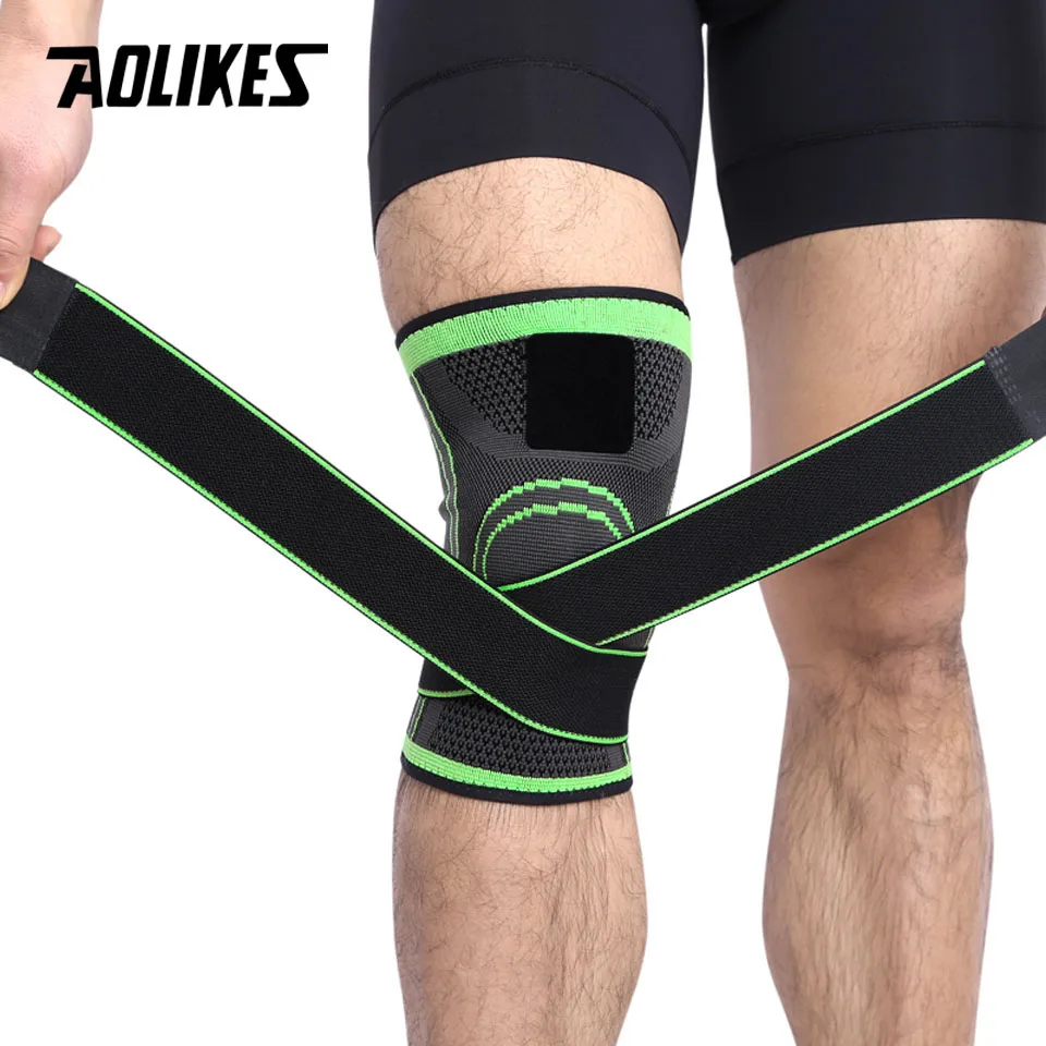 AOLIKES 1PCS Knee Pads Braces Sports Support Kneepad Men Women for Arthritis Joints Protector Fitness Compression Sleeve