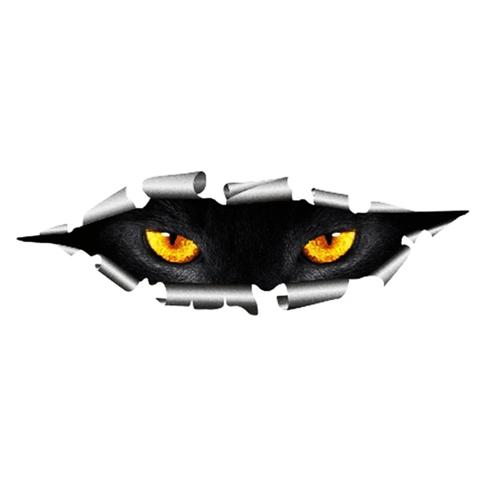 New Creative Cool 3D Car Styling Funny Cat Eyes Peeking Sticker Waterproof Peeking Monster Auto Accessories Whole Body Cover