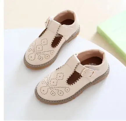 

New Spring Children's Footwear Princess Infant Girl Shoes With Bowknot PU Children Shoes Girls Toddler Flat Shoes size 26-36