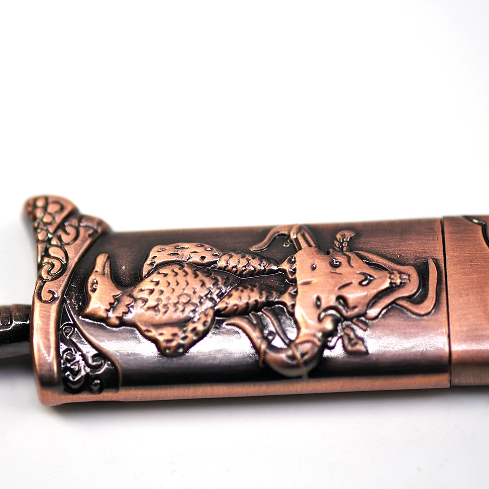 男の子と男性のためのUSBフラッシュドライブ,メタルナイフ付きペンドライブ,4GB,8GB,16GB,32GB,64GB,イーグルペン,タイガーusbディスク,最高のギフト