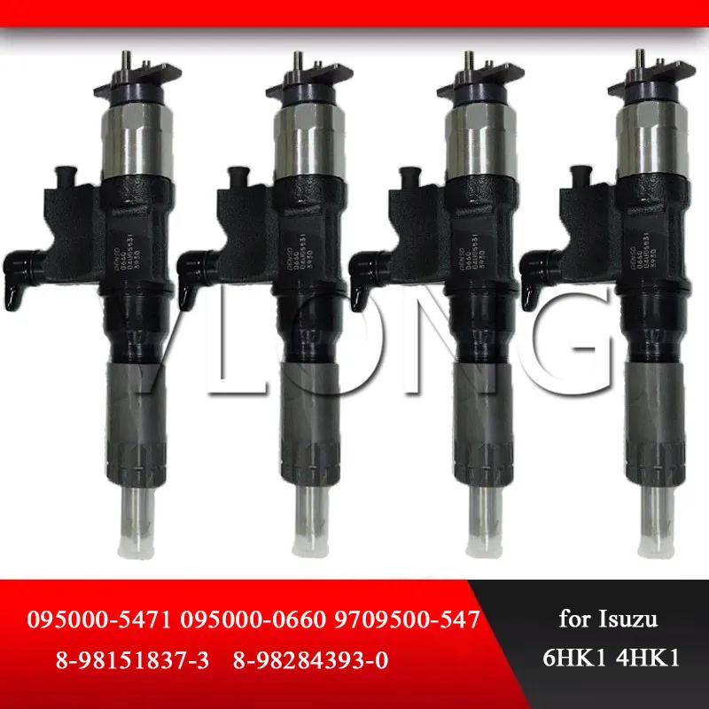 

4PCS GENUINE COMMON RAIL FUEL INJECTOR For ISUZU 4HK1 095000-5502 8-97367552-3 095000-5500 095000-5501 095000-5504 8-97367552-0