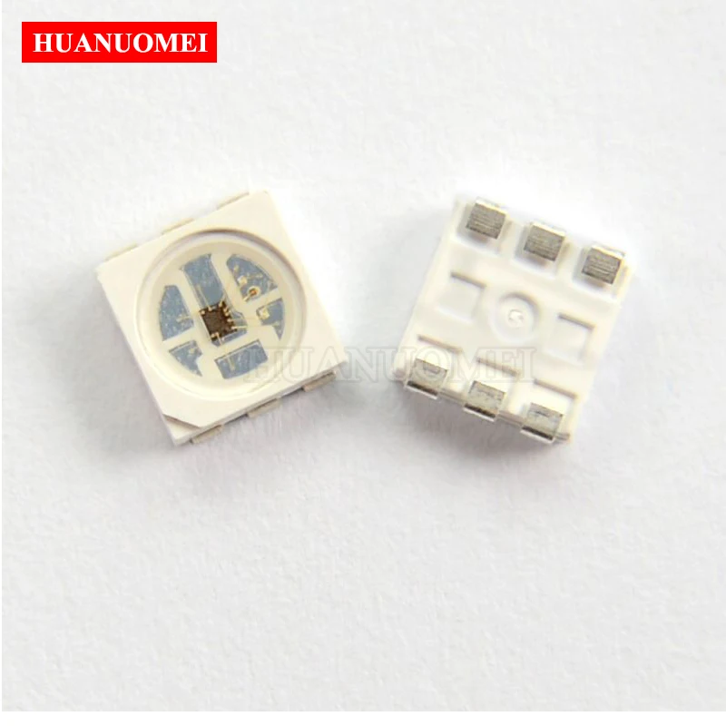 Imagem -03 - Chip Led Hd107 Smd 5050 Placa de Vídeo Hdips Similar ao Apa102 Apa107 Pinos Smd 5050 Entrada dc 5v 0.3w 60ma Sop6 1000