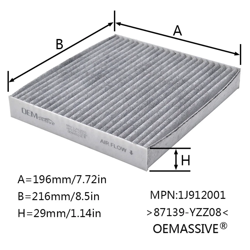 Combo Set For Toyota Corolla 2009 2010 2011 2012 2013 2014 2015 1.8L Oil Engine Cabin Air filter Activated Carbon 2ZR-FE 2ZR-FAE