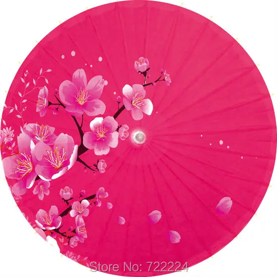 

Dia 84cm Ancient Handmade Red Peach Blossom Umbrella Chinese Craft Parasol Decorate Dance Gift Wedding Oiled Paper Umbrella