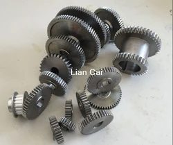 17pcs/set mini lathe gears ,  Metal Cutting Machine gears , lathe gears