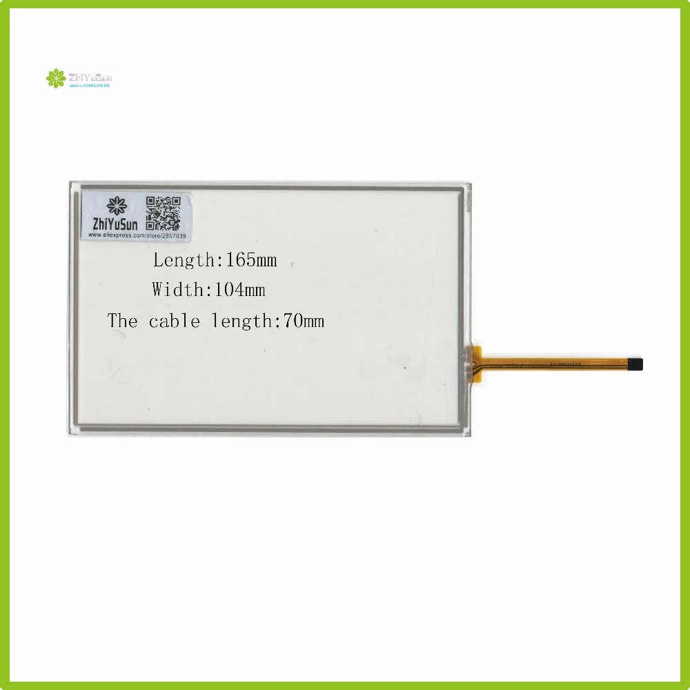 

ZhiYuSun KDT-6429 7Inch 165mm*104mm 4Wire Resistive TouchScreen Panel Digitizer 165*104 this is compatible