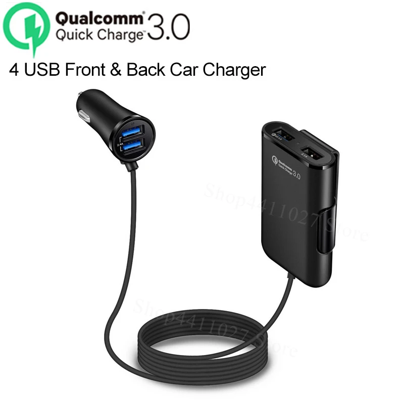 4 Ports QC 3.0 Fast USB Car Charger Accessories stickers for Lexus CT200h ES250 ES300 ES300h ES330 LS400 LS430 LS460 GX460 GX470