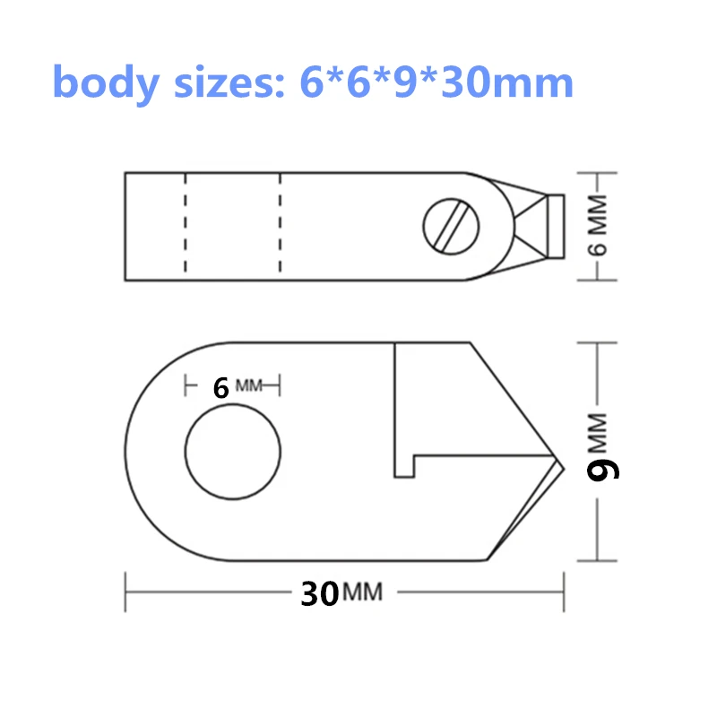 Posalux machine tools and accessories 6 PCD concave & 1 mm Flat tip cutting tool for metal gold silver ring faceting