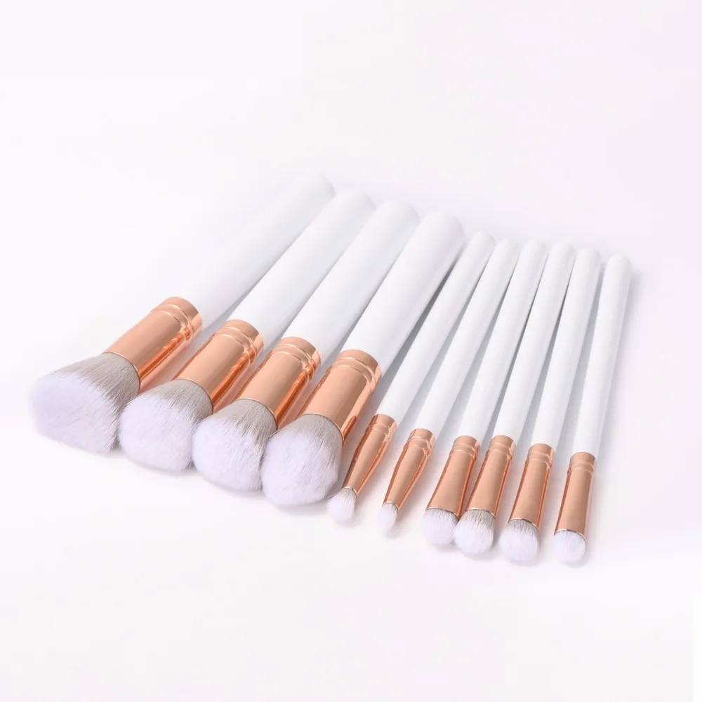 10PCS Professional Makeup Brushes Set Powder Foundation Beauty Blending Eyebrow Contour Brush maquillaje Borstel