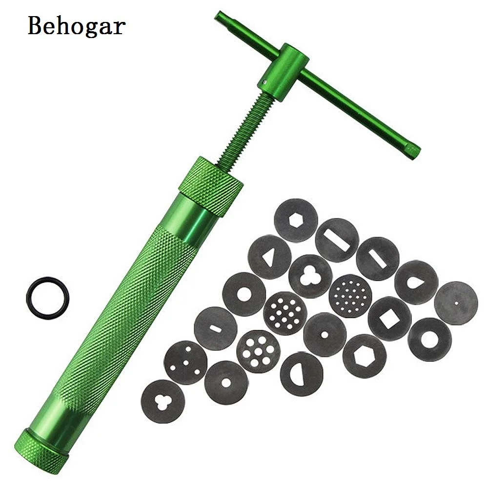 

Behogar Rotating Polymer Clay Extruder Crowded Mud Machine for Pottery Arts Crafts Cake Fondant Sculpture Tools Set