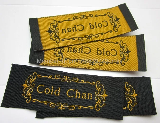 

Free Shipping customized garment woven labels/clothing embroidered tag/brand and logo/dress labels hang tag 1000 pcs a lot