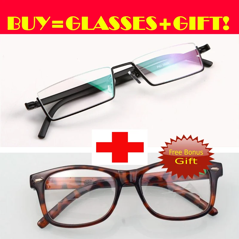 

2019 [one Glasses+gift Glasses] Tr90 Commercial Men Gentlemen Non Spherical Reading Glasses +1.0+1.5+2.0 +2.5 +3.0 +3.5 +4