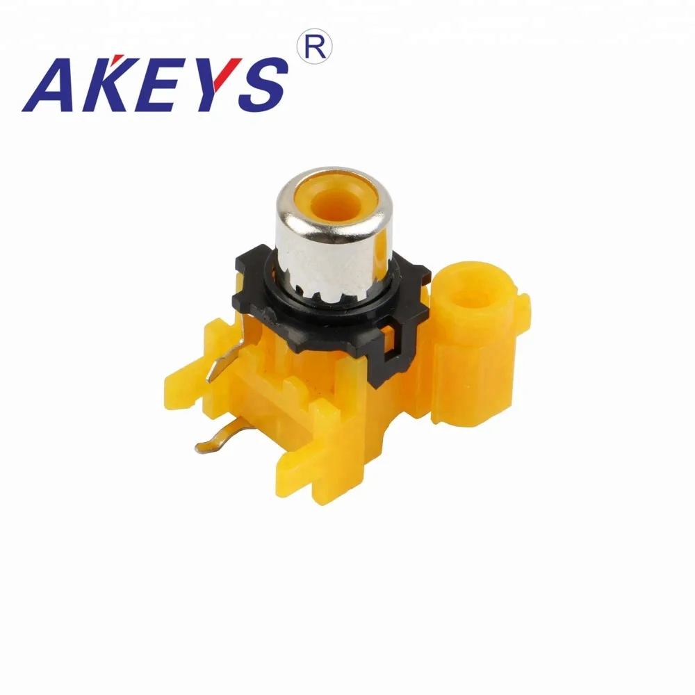 5pcs AV-8.4-8 Factory direct PCB Mount AV Concentric Outlet 1 RCA Female Socket Board