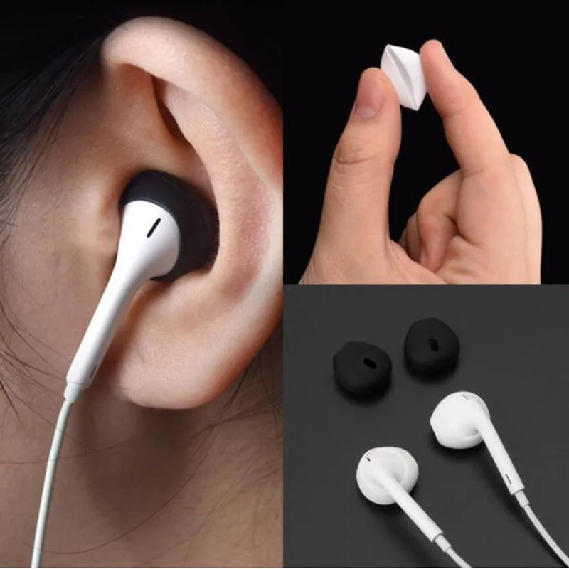 หูฟังซิลิโคนหูฟังสำหรับ Apple Airpods Iphone X 8 7 6 Plus 5 SE Earpods หูฟัง Eartip หูหมวกเคล็ดลับหูฟัง