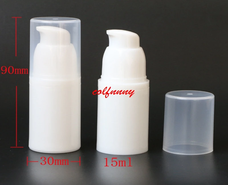 

300pcs/lot Fast Shipping 15ml 30ml 50ML white airless bottle,cosmetic package,cosmetic container,pump bottle F050210