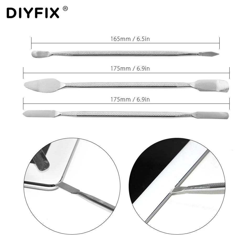 DIYFIX 20 in 1 Repair Tools Kit Smartphone LCD Screen Opening Pliers Metal Pry Spudger Set for Mobile Phone Tablet Laptop PC