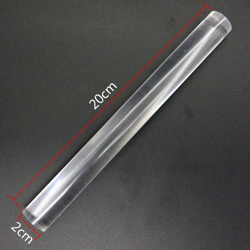 Practical Handcraft Clay Acrylic Rod DIY Ceramic Sculpting Pressure Clay Rods Solid Rolling Pins Durable Clear Hollow Stick