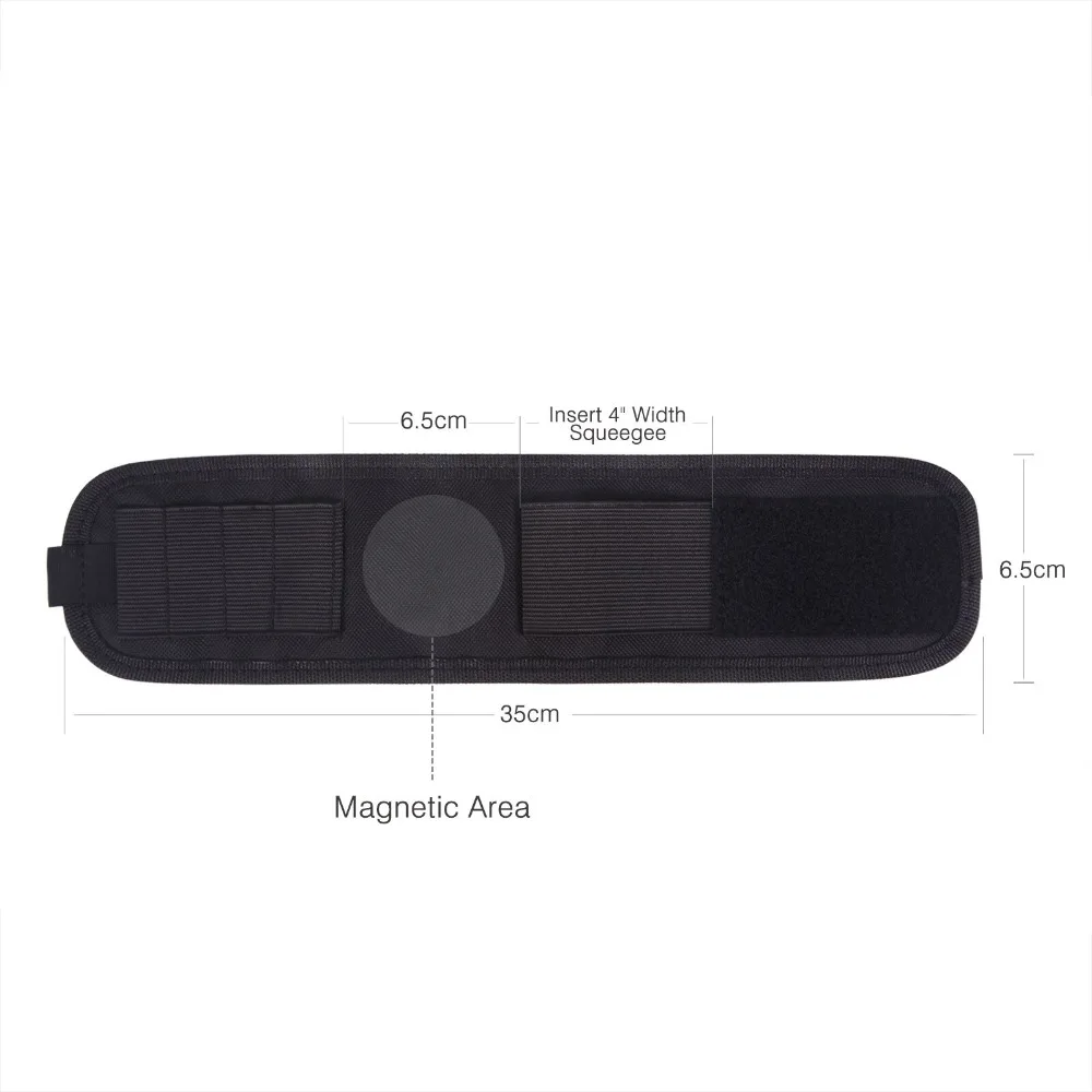 EHDIS Magnetic Wristband Tools Bag for Vinyl Car Wrap Tool Set Window Tint Film Squeegee Scraper Knife Holder Magnet Waist Bag