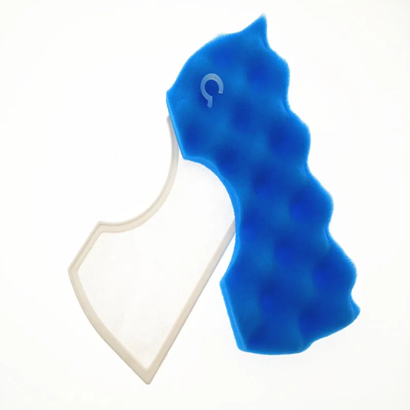 1 مجموعة الأزرق الإسفنج تصفية + 1 مجموعة الغبار فلتر Hepa لسامسونج DJ63-00669A SC43-47 SC4520 SC4740 VC-9625 VC-BM620 فراغ نظافة