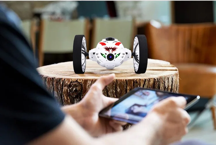 Newest Boy Fashion Gift upgrade version Bounce RC Stunt Car 4CH 2.4GHz Jumping Sumo Remote Control with 2.MP HD wifi camera