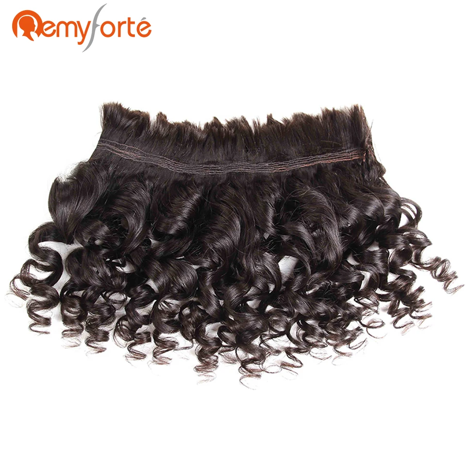 Remy Forte 4 fasci trecce all'uncinetto capelli umani spedizione gratuita nessuna trama brasiliana onda sciolta capelli sfusi umani per intrecciare