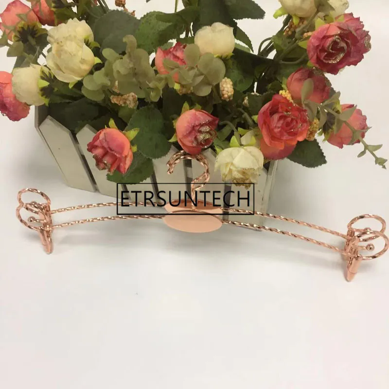 100pcs Rose Gold Metal Lingerie Hanger, Bra Hanger, Underwear Hanger with 2 Clips, Bra Underwear Rack