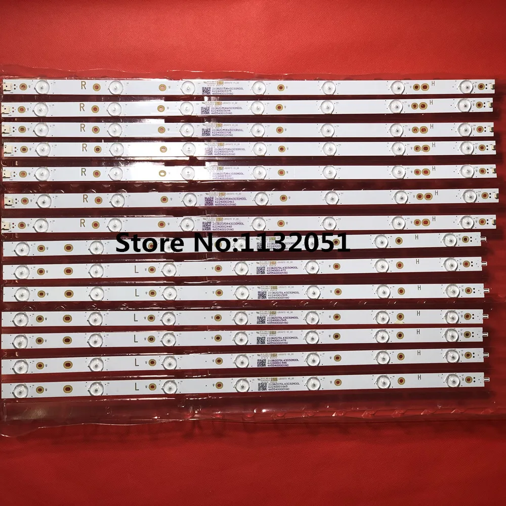 Tira de luces LED, accesorio para 55PUS6501 55PUS6401 55PUS6561 55PUS6581 55PUH6101 55PUT6400 55PUT4900 55PUS6162 55PUS6762 GJ-2K16-550-D714-V4-L R