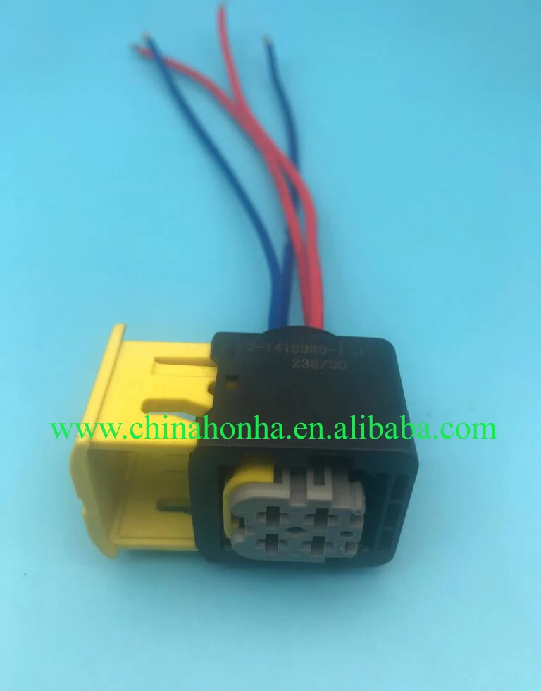 

4 pin car Nitrogen Oxygen Sensor Controller 1-1418390-1 auto wire harness female connector plug 2-1418390-1