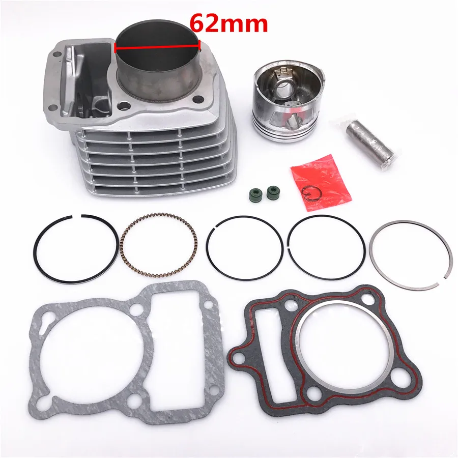 62mm Big Bore Motorcycle Cylinder Kit For Honda CG125 CG 125 CARGO TODAY TITAN ML TU FAN