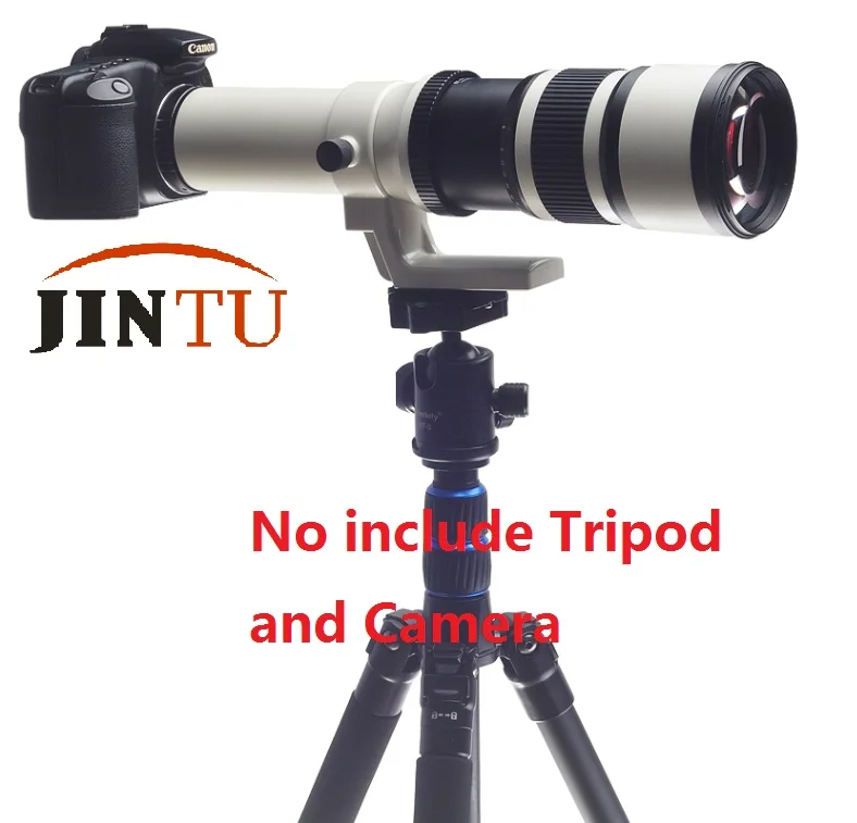 Телеобъектив JINTU 500 мм-1000 мм f/6,3 + Телеконвертер 2x для Nikon D3200 D3300 D3400 D5300 D5400 D5500 D5600 D7500 D850