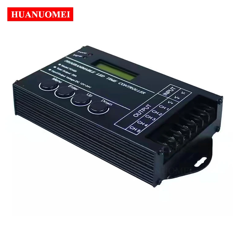 Hot 24hours Time Programmable LED Controller TC420 Dimmer for Single Color Or RGB LED Light 5Channels Output Max 20A DC12-24V