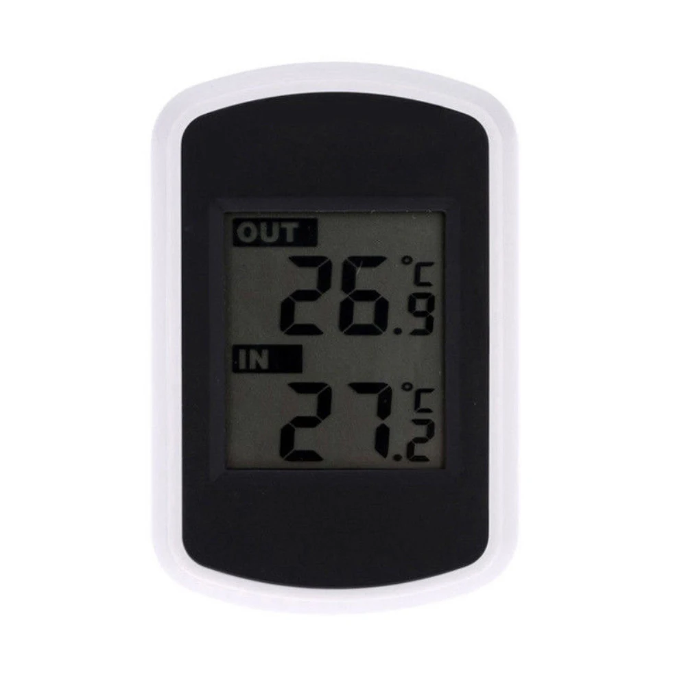 Black Digital LCD Indoor/Outdoor Wireless Weather Station W/ Remote Sensor Thermometer Magical