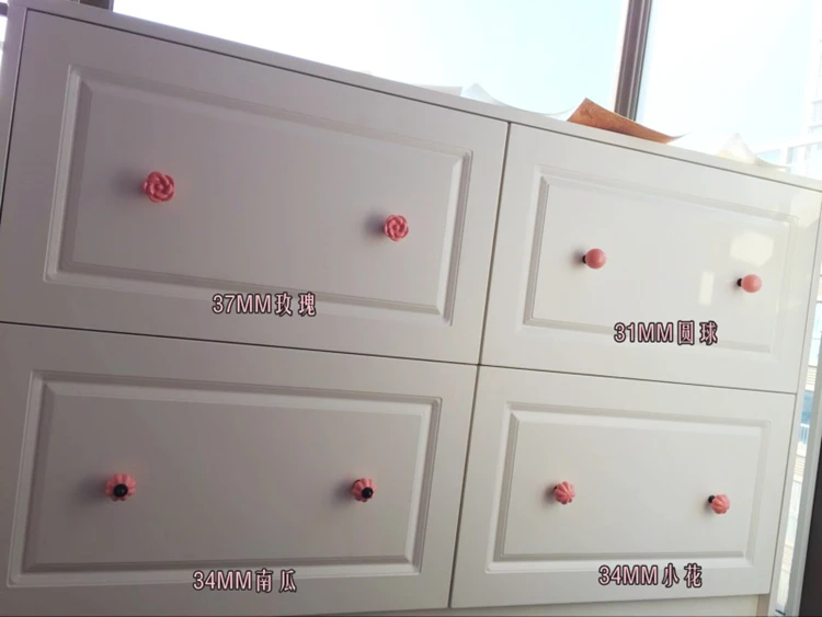 1x Rural Style Multi-color Ceramic Pumpkin Door Knob Kitchen Cabinet Cupboard Wardrobe Children Room Furniture Pulls Handles