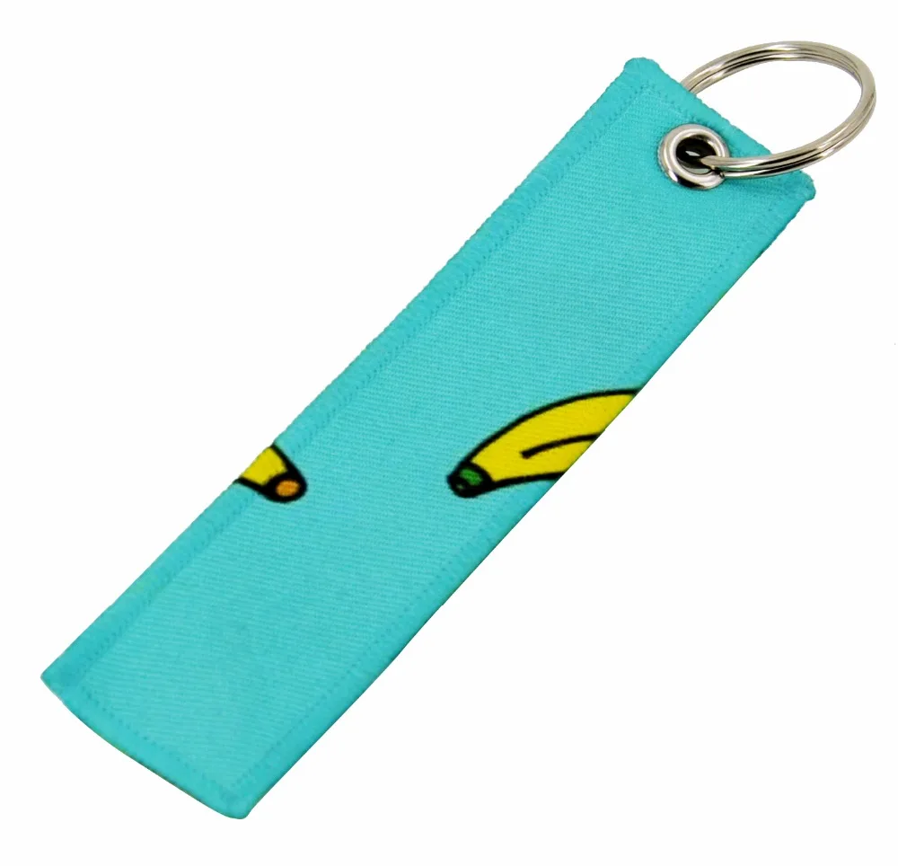 100pcs/lot diy Sublimation Blank Keychain Fabric Car Key Ring Blank Key Chain For Heat Press Custom Pattern Cloth Key Chains