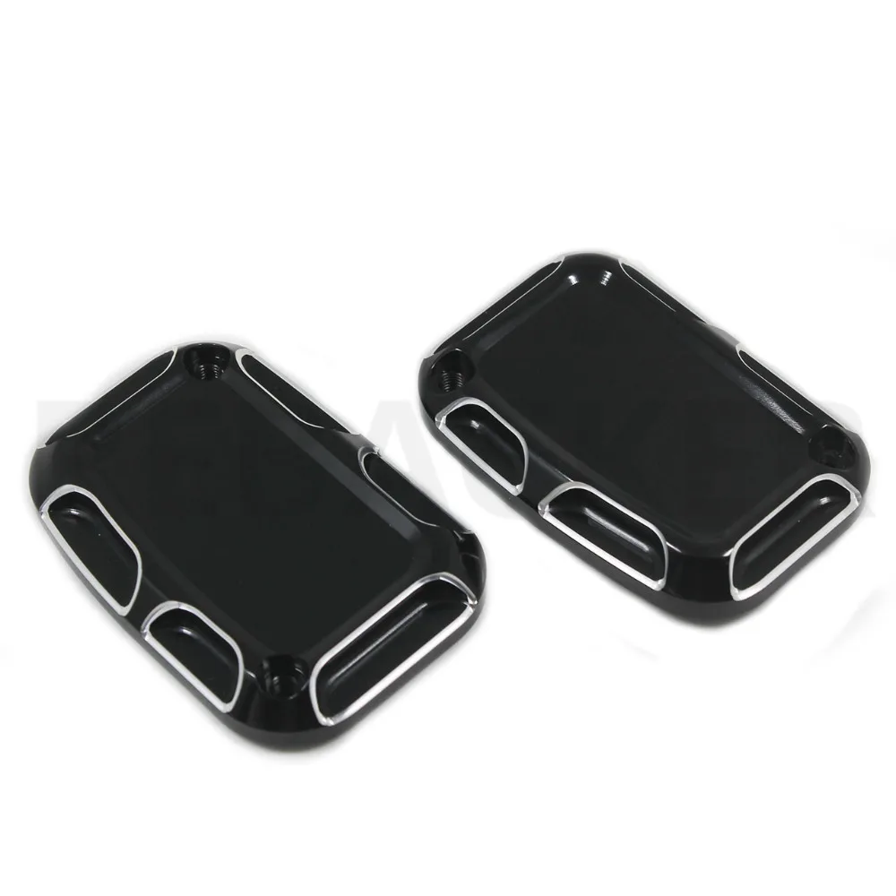 Black Front Brake Master Cylinder Cover For Harley Road King Gliding VRSCF VRSCD VRSCR VRSCX V-Rod Electra Street FLH FLHX FLTR