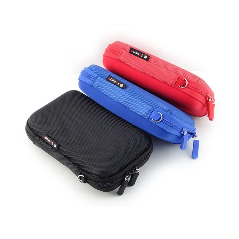 GUANHE Ngoài Đựng Túi Túi 2.5 "USB HDD Gắn Ngoài/Ổ Cứng Đĩa Cứng Đen Mang Theo ốp Lưng My Passport