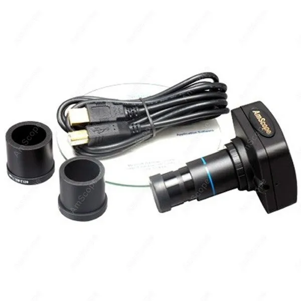 Microscopio compuesto Binocular, suministros de AmScope 40X-1600X, nuevo microscopio compuesto Binocular + CÁMARA DE 5MP